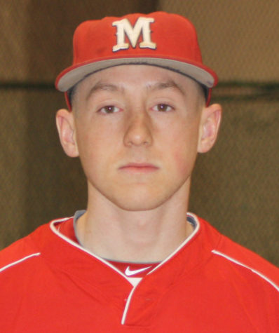 Mr. Crusen playing baseball for Monmouth College