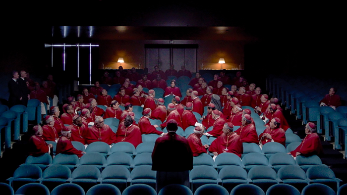 A scene from the movie Conclave.