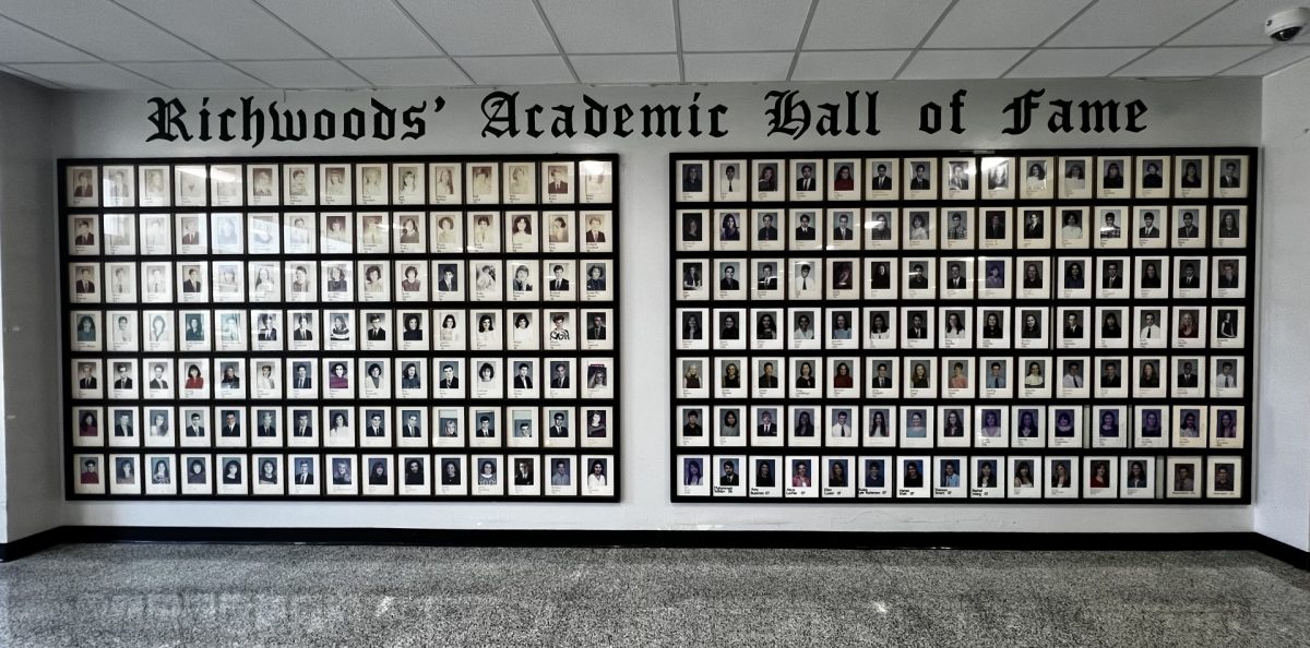 "The Pictures on the Wall" in the school's cafeteria.